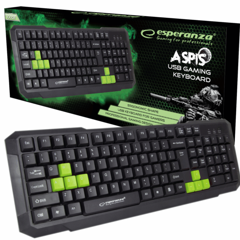 Aspis mekanisk tastatur Esperanza