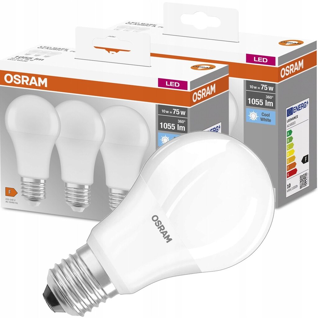 6× Osram 10W E27 1055lm LED-pærer