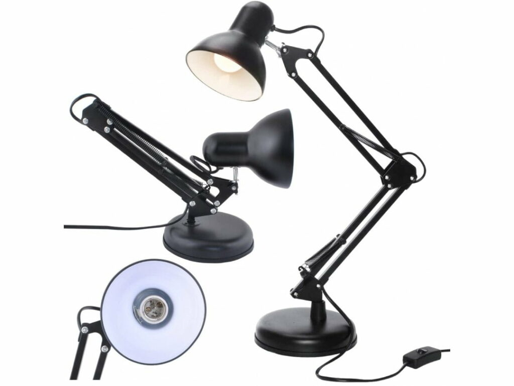 Skrivebordslampe, skrivebordslampe for skoletegning