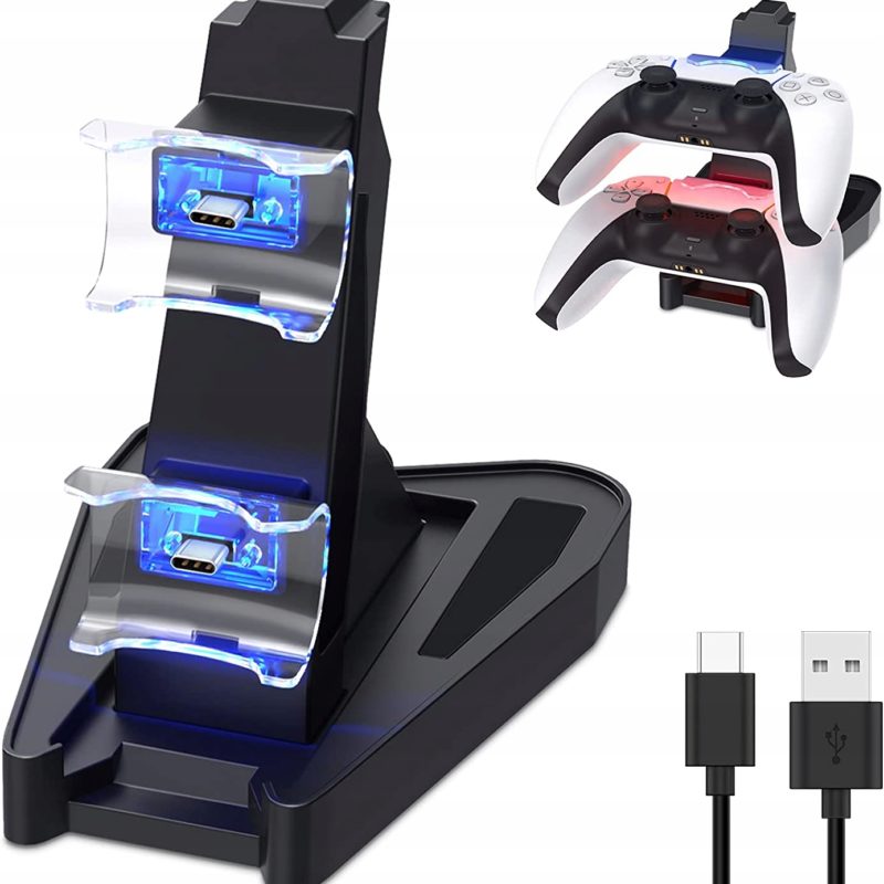 Lader ladestasjon for 2x SONY PS5 pads
