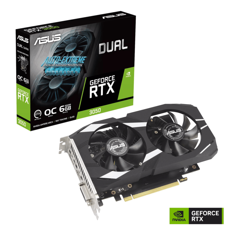ASUS GeForce RTX 3050 6GB GDDR6 DUAL OC