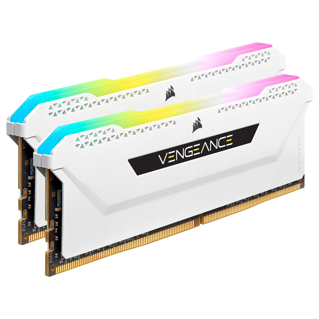 Corsair 16GB (2 x 8 GB) DDR4 3200MHz CL16 Vengeance RGB PRO White