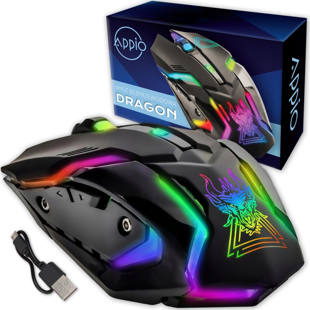 APPIO Mouse DRAGON trådløs mus med optisk sensor