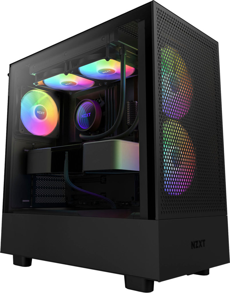 NZXT H5 Flow RGB Mid Tower Case, Black