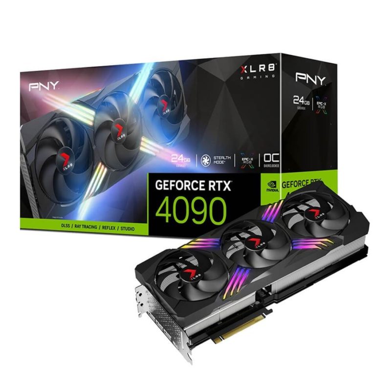 PNY GeForce RTX 4090 24GB XLR8 Gaming VERTO EPIC-X RGB Overclocked Triple Fan DLSS 3