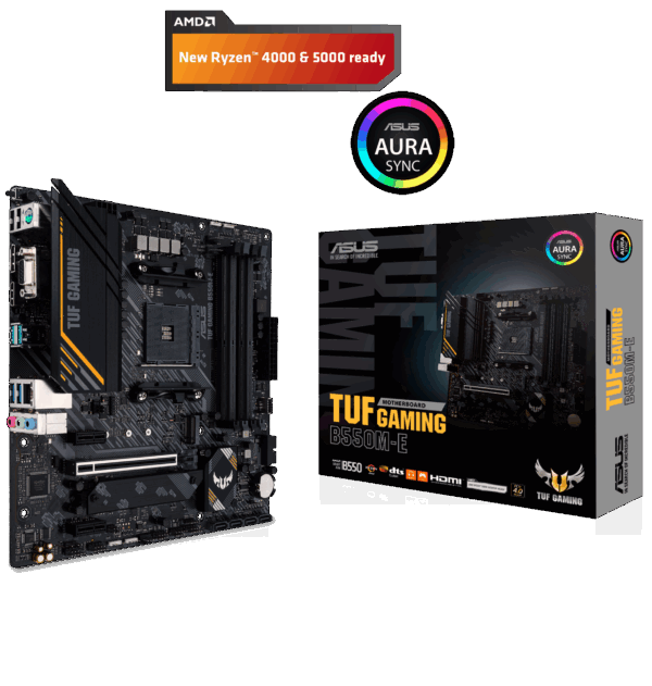 ASUS TUF GAMING B550M-E (mATX, B550, AM4)