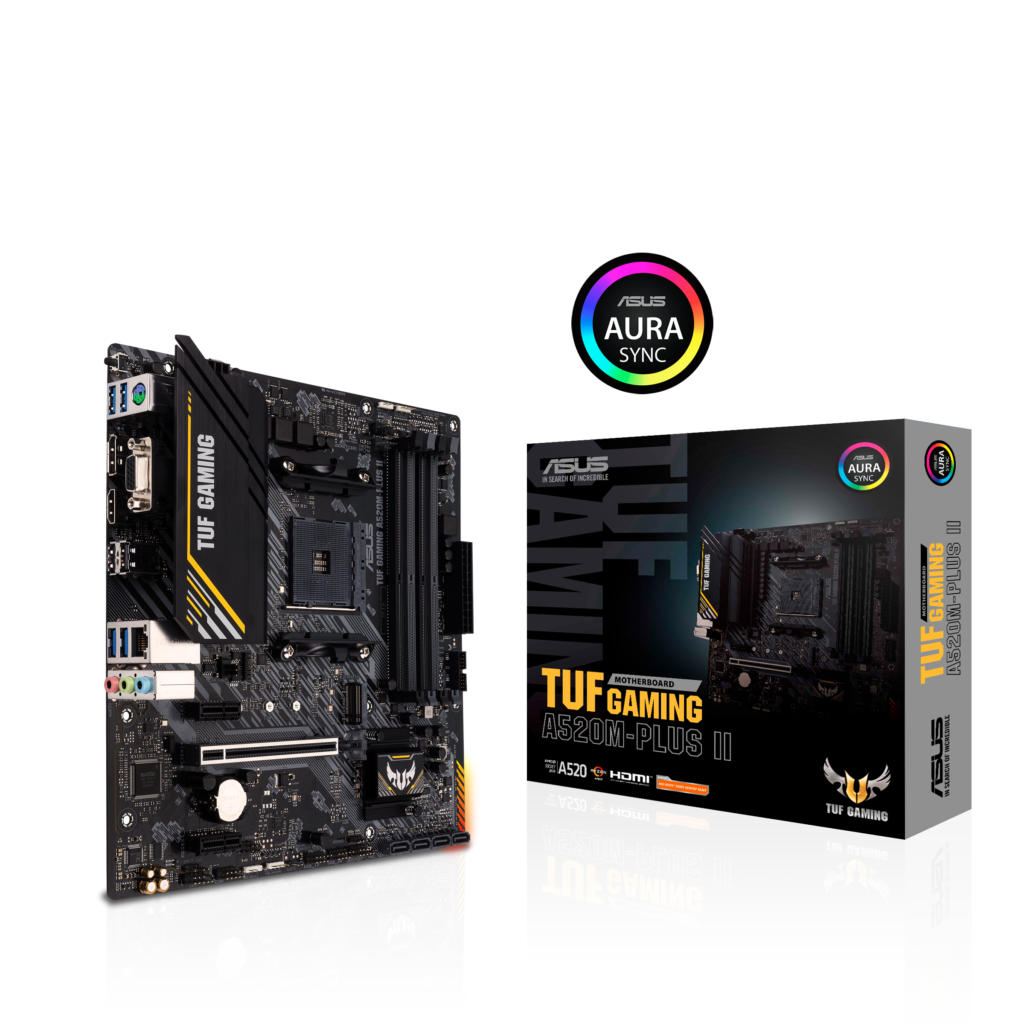 ASUS TUF GAMING A520M-PLUS II (mATX, A520, AM4)