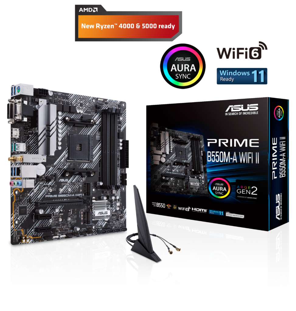 ASUS PRIME B550M-A (WI-FI) II (mATX, B550, AM4)