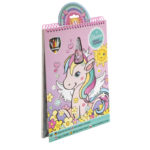 UNICORN FARGE- OG STICKERBOK A4