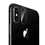 Linsebeskyttelse i herdet glass for bak kamera iPhone X/XS
