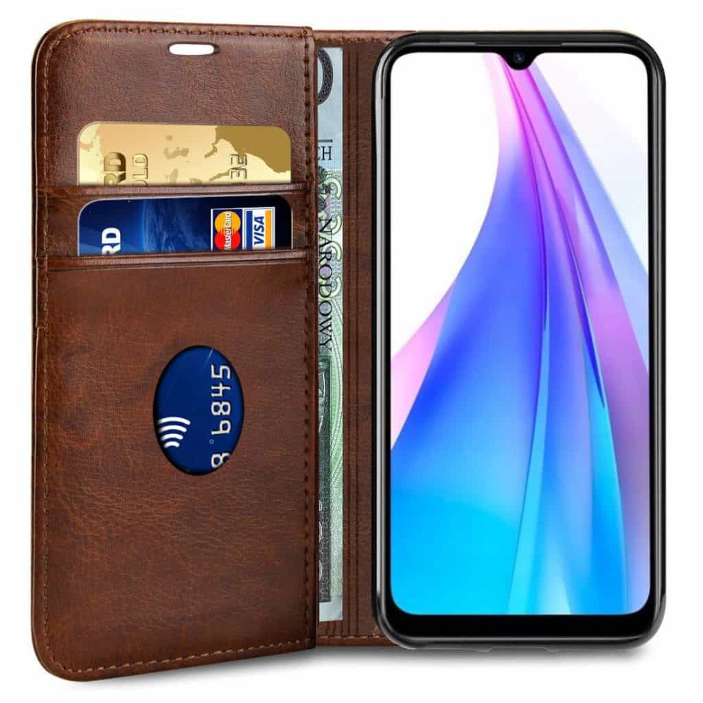 SAMSUNG A12 Skinn Lommebok Deksel + 9H Skjermbeskytter - Bilde 3