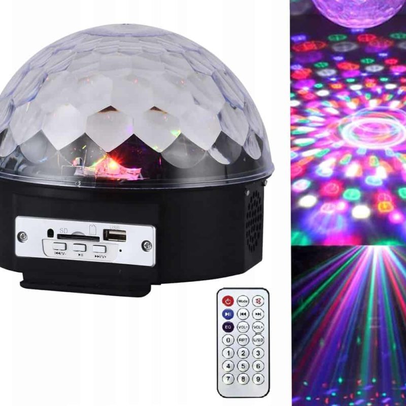 Halway Disco kule RGB Led med fjernkontroll