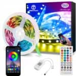 WenTop RGB LED stripe 10m Bluetooth + Musikk + fjernkontroll + APP
