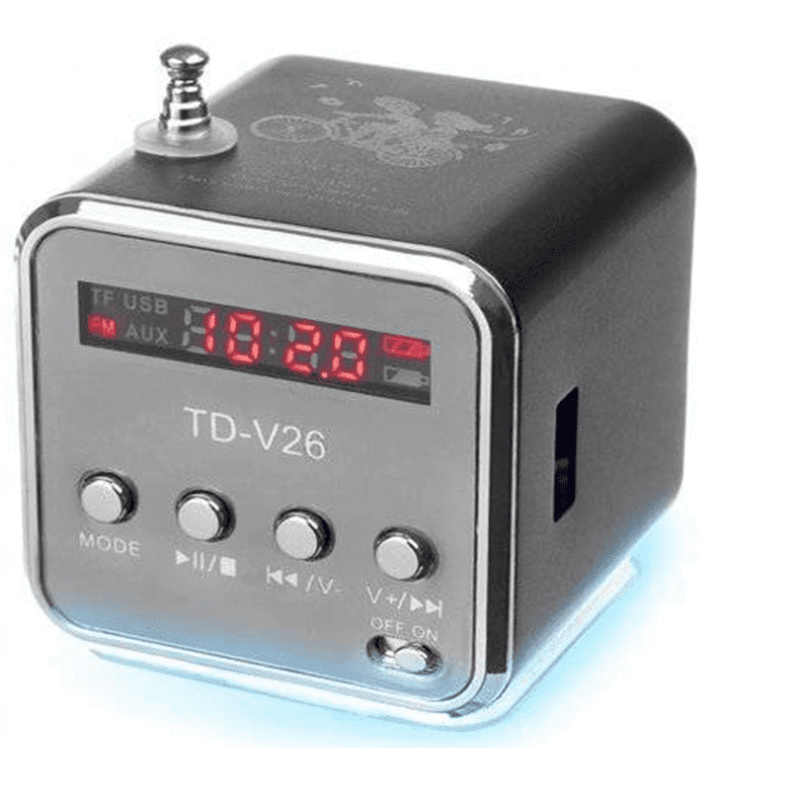 Bærbar høyttaler Bluetooth FM LED