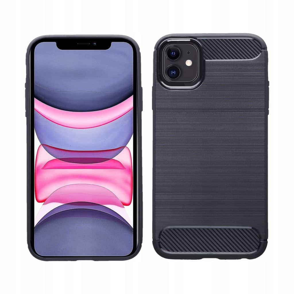 Deksel til iPhone 11/XR CARBON ARMOR COVER + GLASS