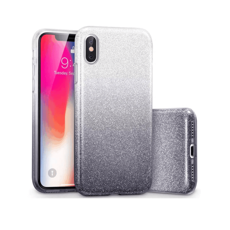 Shining silikonveske Glitter for iPhone X/XS
