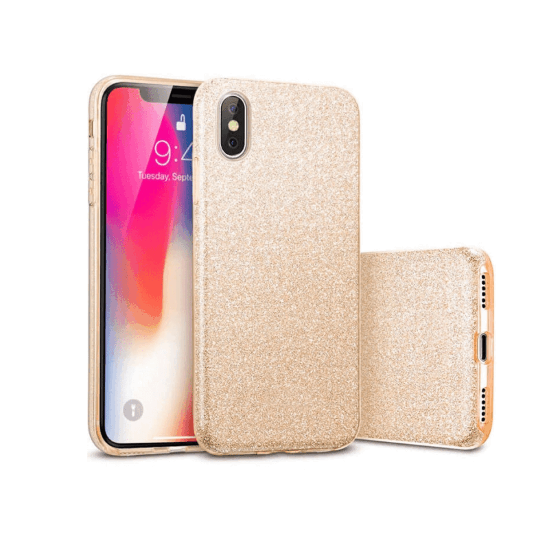 Shining silikonveske Glitter for iPhone X/XS