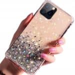 Hybrid Glitter deksel til iPhone 13/13 Pro med 9H skjermbeskytter