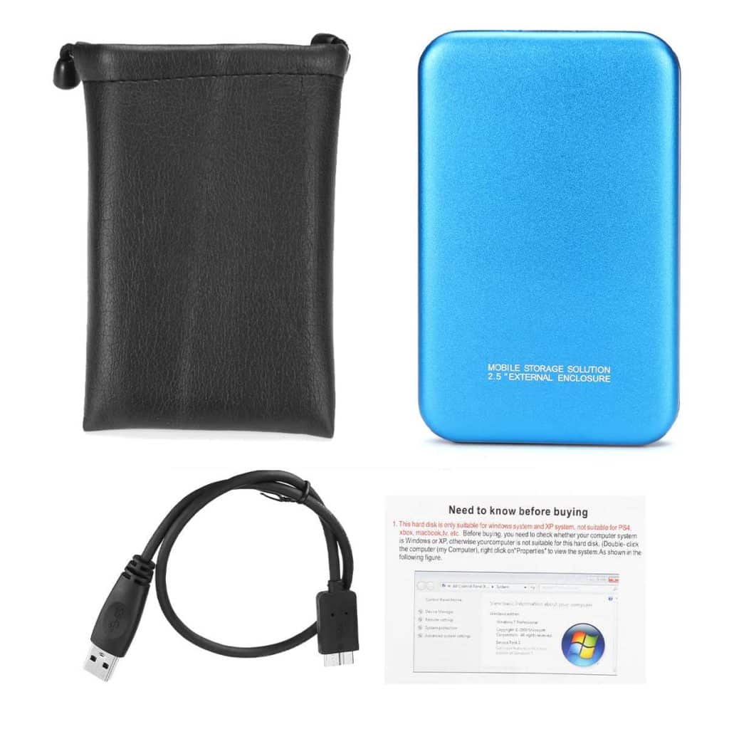 2.5 usb sata ssd disk kabinett hdd pocket disk