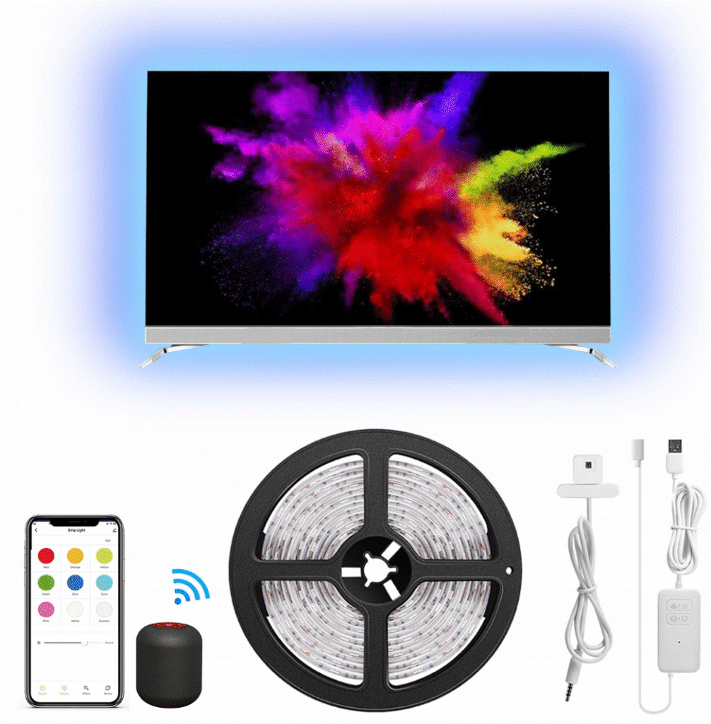 Coulax  RGB Led lys for TV 3M Med bluetooth og app-styring