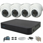 Sett for overvåking av 4 Full HD 1080p IR-kameraer 20