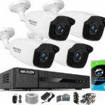 Hikvision Hiwatch utendørs kamera sett 1TB 4Mp IR40