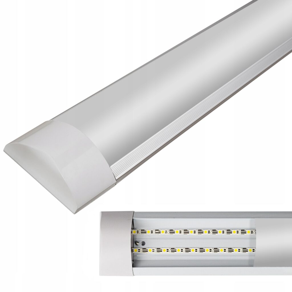 Firkantet taklampe Dled 7645 120 x 7,5 cm hvit