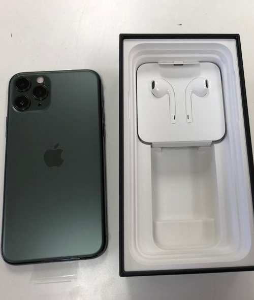 Apple-Iphone11-Pro-Max-Midnight-Green-Color-with-256GB-4GB-RAM-with-box