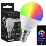LED-pære SMART 5,5W E14 WW-CW +RGB Wi-Fi TUYA