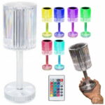 LED-diamantberørings-krystalllampe RGB