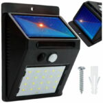 Solcellelampe med skumringsbevegelsessensor