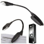 Fleksibel led bok leselampe med klips