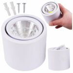 Lampe, utenpåliggende lampe, bevegelig LED-rør