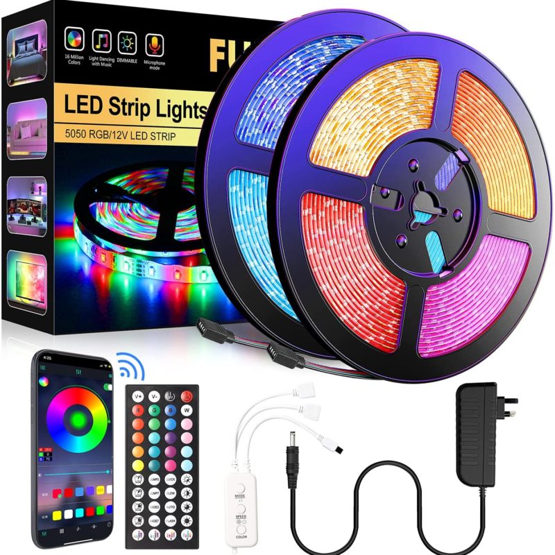 Led lys RGB 10M Vanntett LED stripe