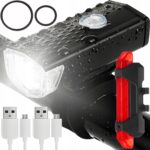LED SYKKELLYS FORAN BAK USB SYKKELSETT