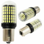 Pære p21w 144 led smd 3014 canbus kan buss ba15s