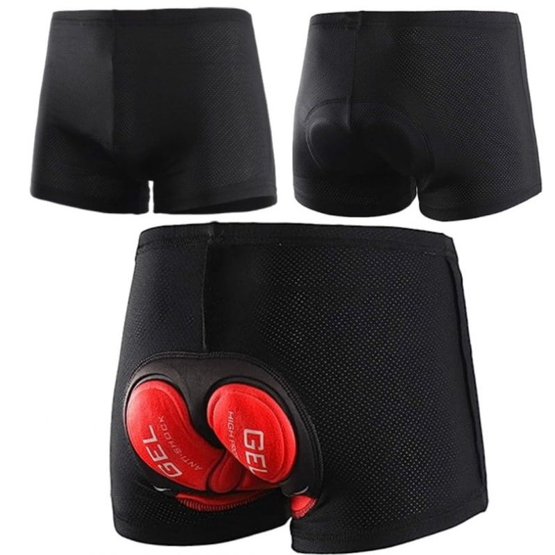 Sykkelshorts med 3D gel-innlegg (L)