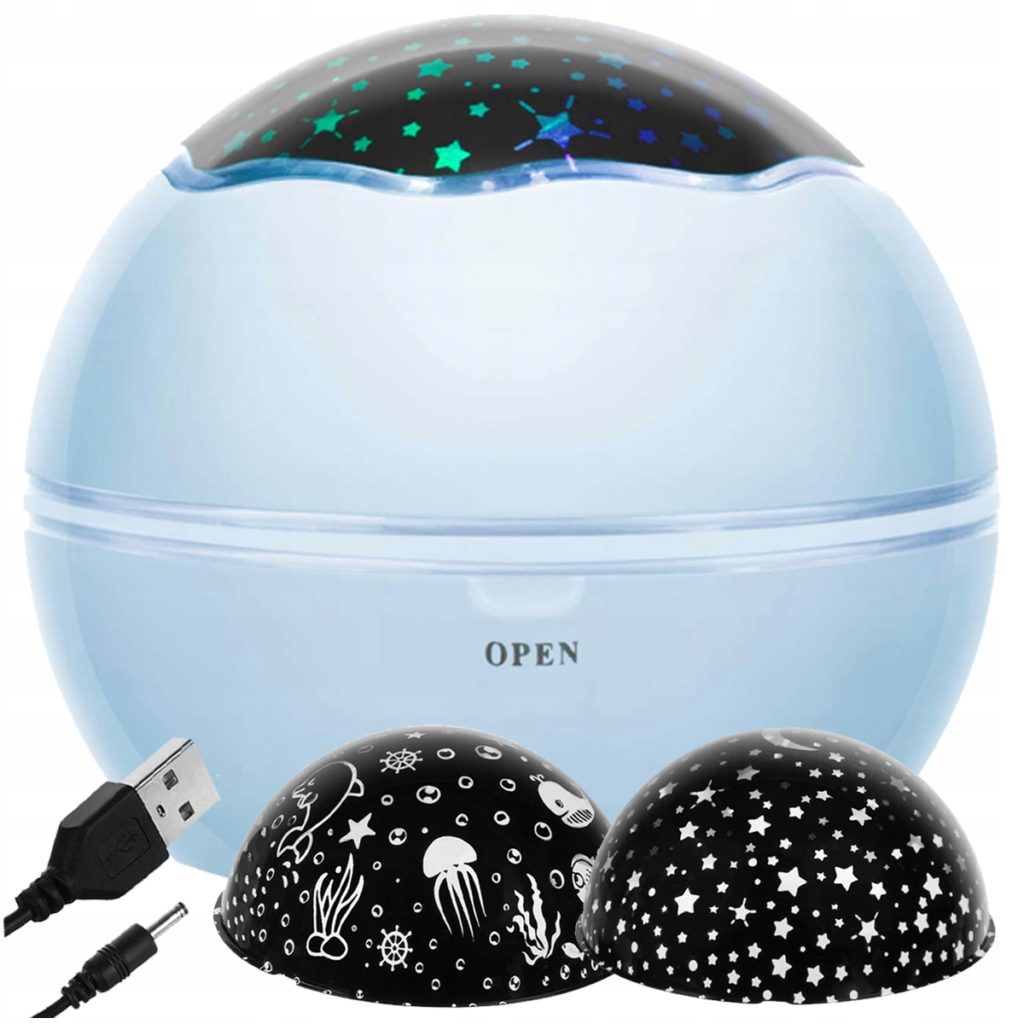 Star Sky Projector Nattlampe Roterbar 2in1