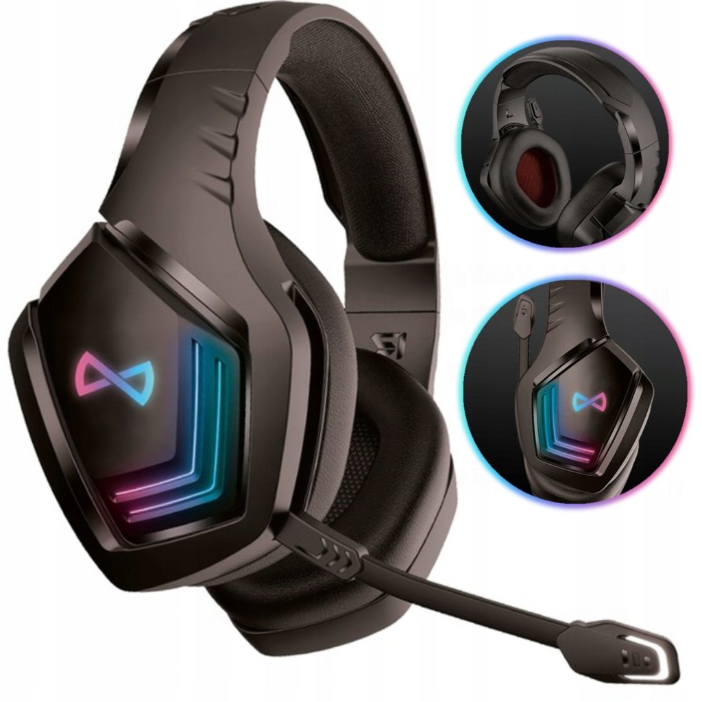 Forever Pro trådløse BT on-ear hodetelefoner headsett Gaming