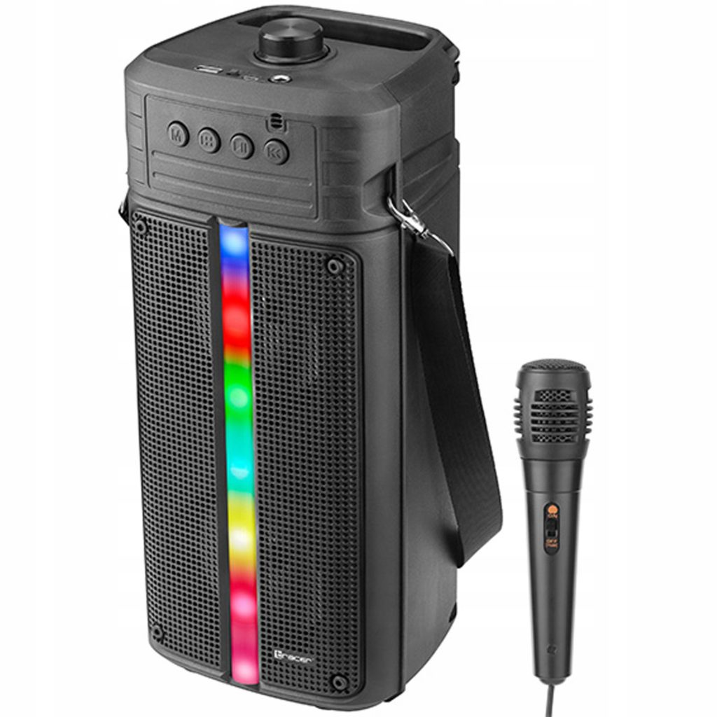 Kolonne trådløs boombox bluetooth-høyttaler karaoke