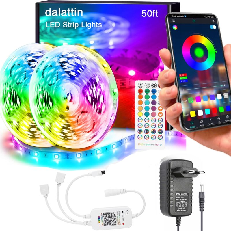 LED stripe 20M RGB 5050 LEDS FJERNBETJENINGSSETT