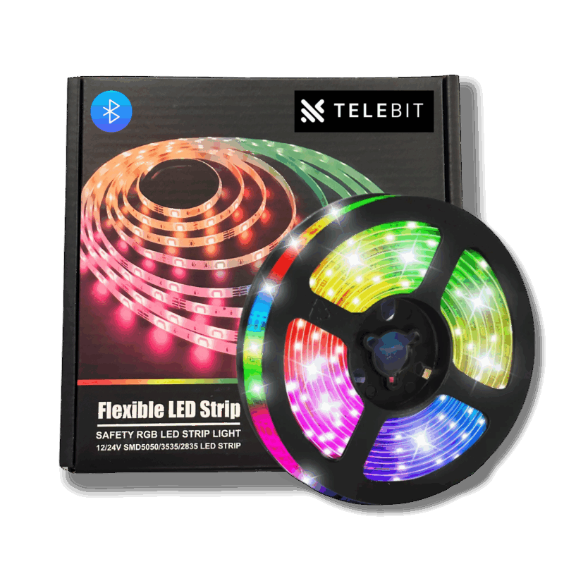 RGB Led strip lys 15M Bluetooth 5050 Kit