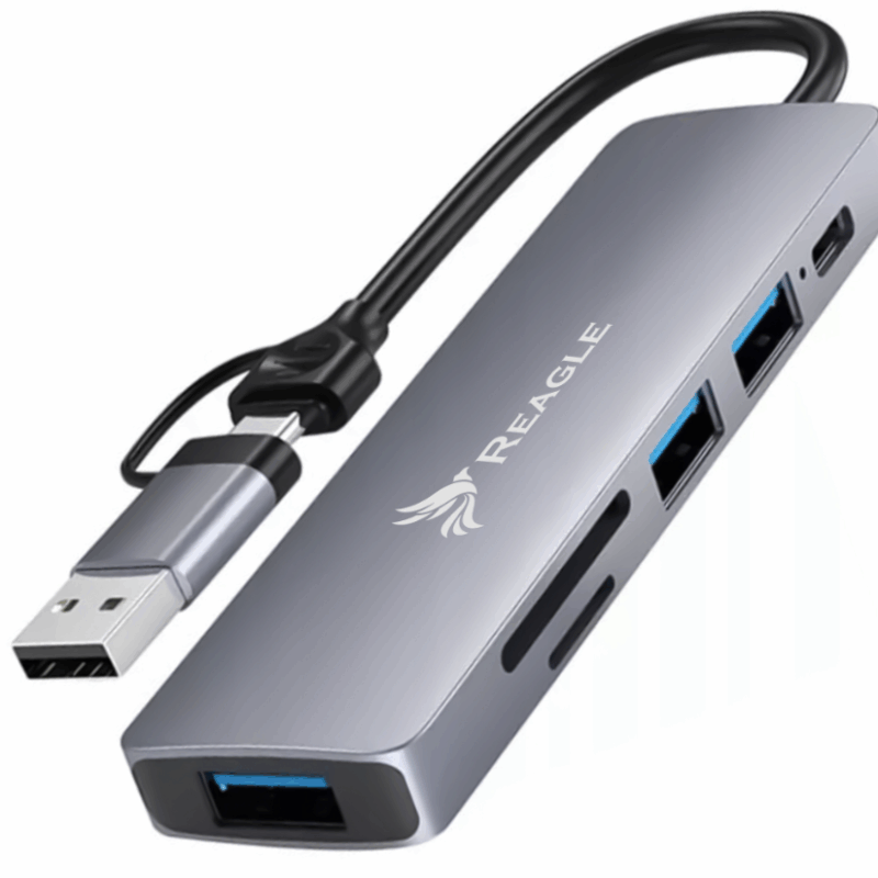 Active HUB 3.2 6i1 Adapter USB-HUB Type-C