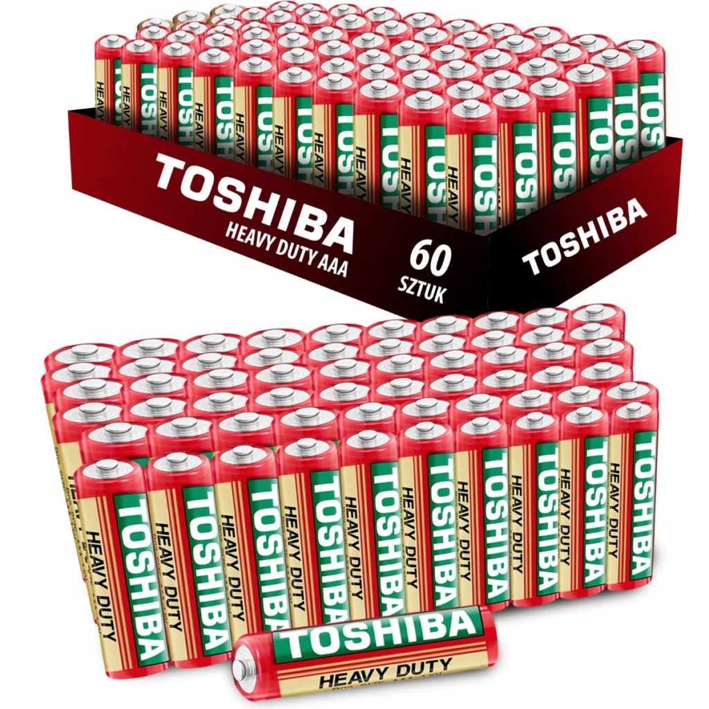 Toshiba AAA sink-karbon batteri (R3) 60 stk.