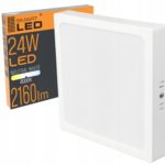 Smartled firkantet taklampe 20 x 20 cm hvit