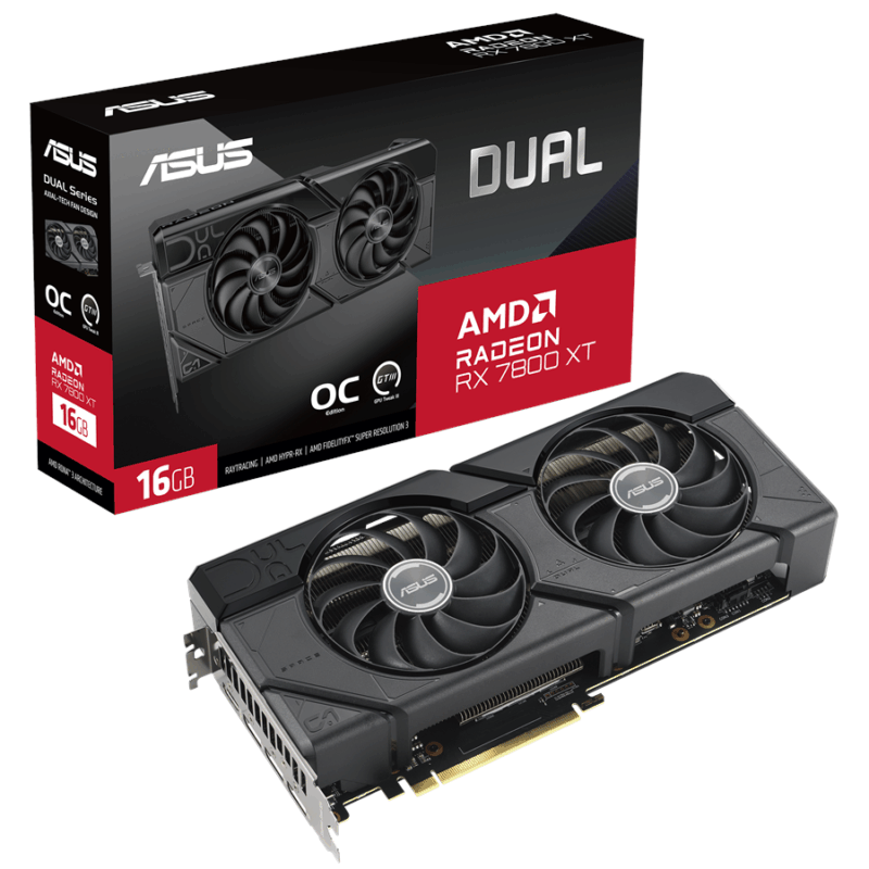 ASUS Radeon RX 7800 XT 16GB GDDR6 DUAL OC