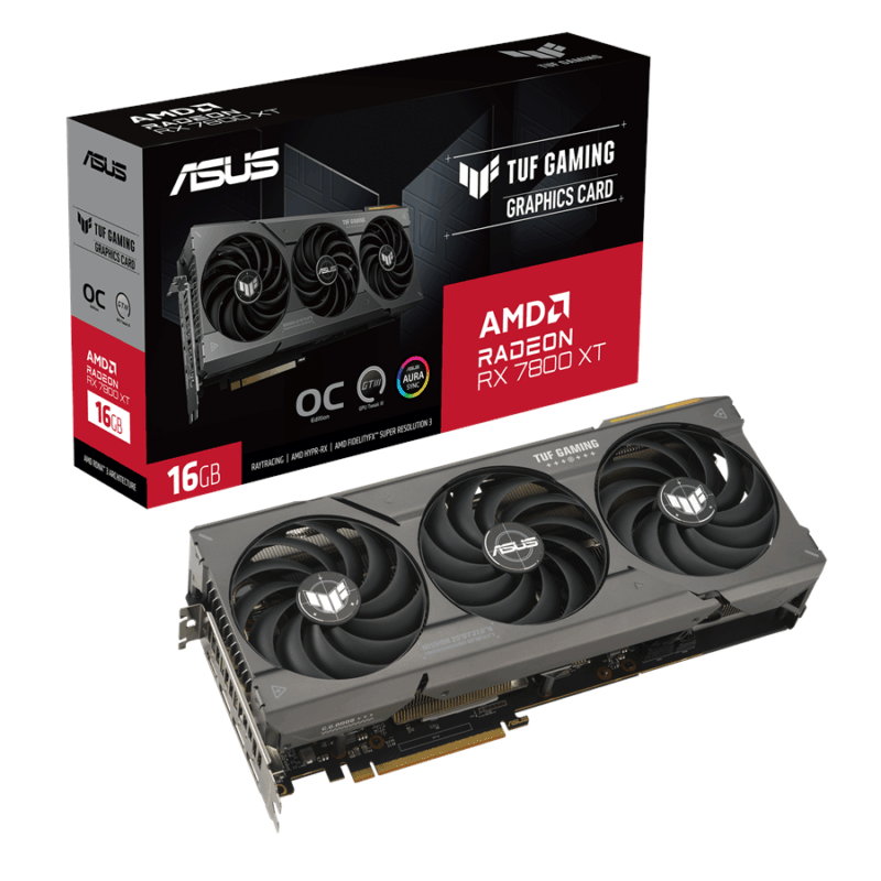 ASUS Radeon RX 7800 XT 16GB GDDR6 TUF OC GAMING