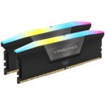 Corsair 32GB (2 x 16GB) DDR5 6000MHz Vengeance RGB DIMM, Unbuffered XMP 3.0 Black Heatspreader 1.4V