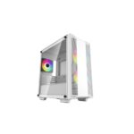 DeepCool CC360 A-RGB Micro ATX Case, White