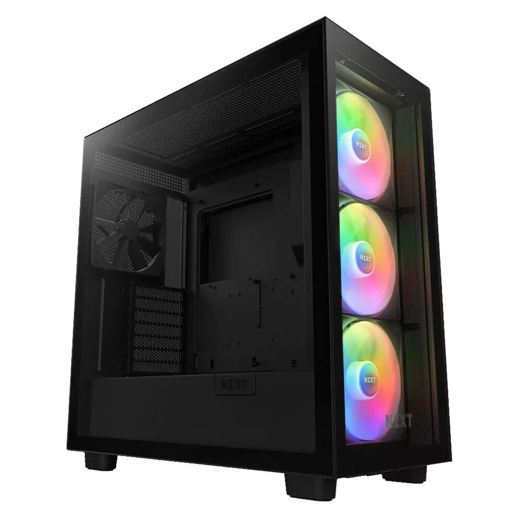NZXT H7 Elite RGB Mid Tower Case, Black